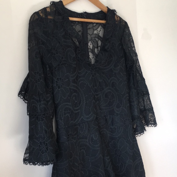 ALEXIS | Black Venice Lace Romper Playsuit - Picture 9 of 10
